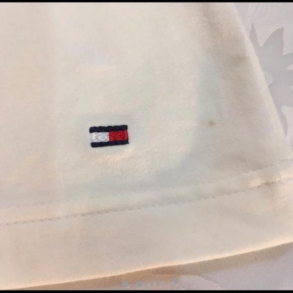 Y2K Tommy Hilfiger Stretch Short Sleeve Top With Ruffle Collar NWT - Picture 4 of 7